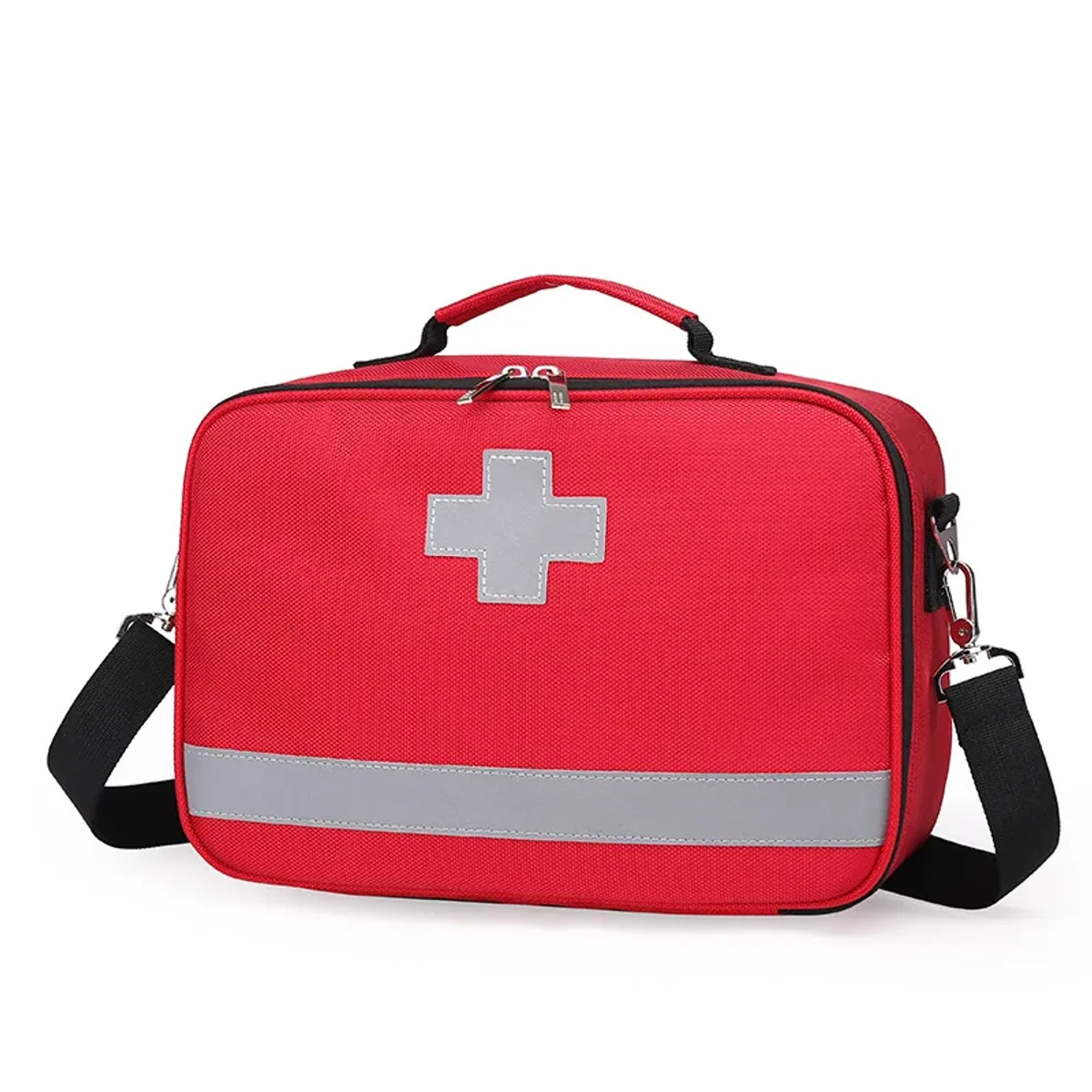 Red first aid shoulder bag
